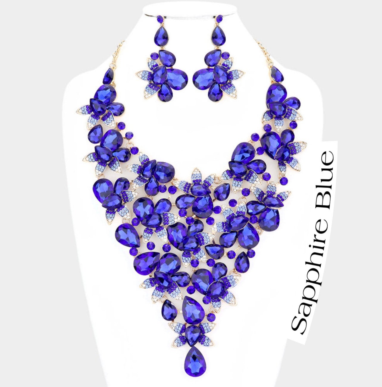 Ethereal Romance-Blue Necklace-Paparazzi Accessories